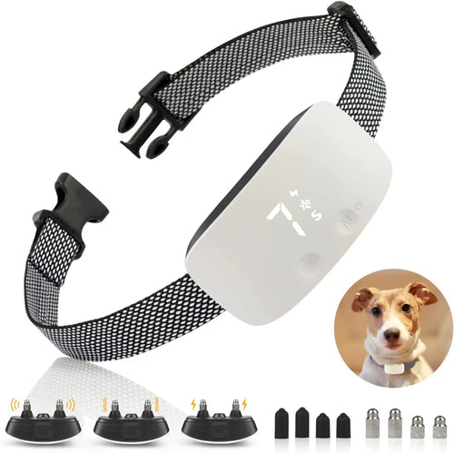 Collar Antiladridos Inteligente Recargable e Impermeable – Control Efectivo y Seguro - Collar Electrico